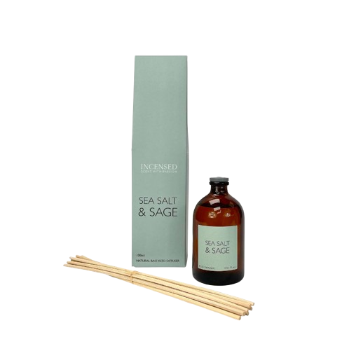 Sea Salt & Sage 100ml Brown Apothecary Reed Diffuser