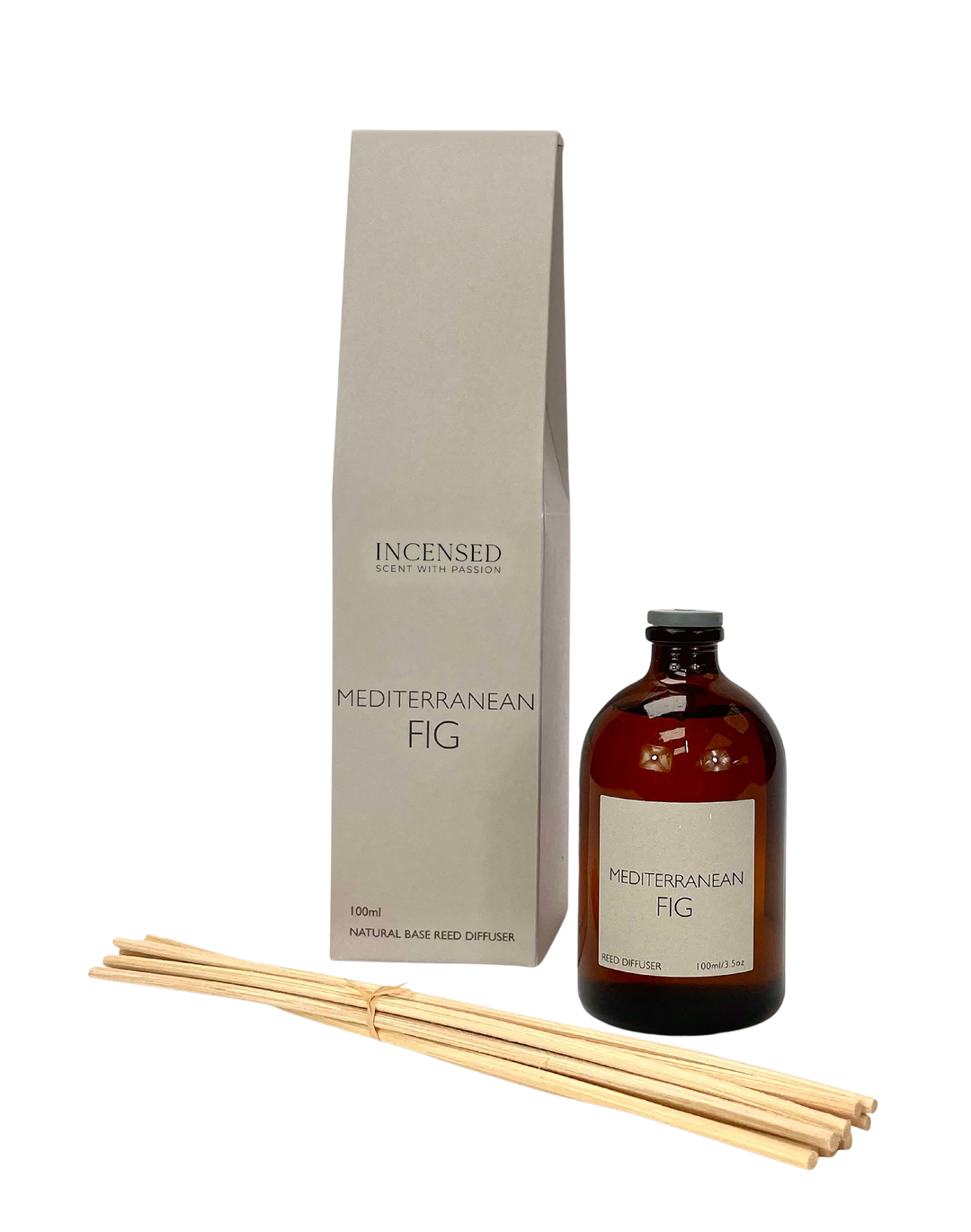 Mediterranean Fig 100ml Brown Apothecary Reed Diffuser