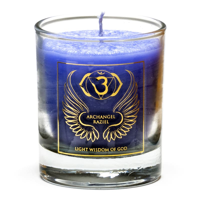 Archangel Raziel Votive Candle (Chakra 6)