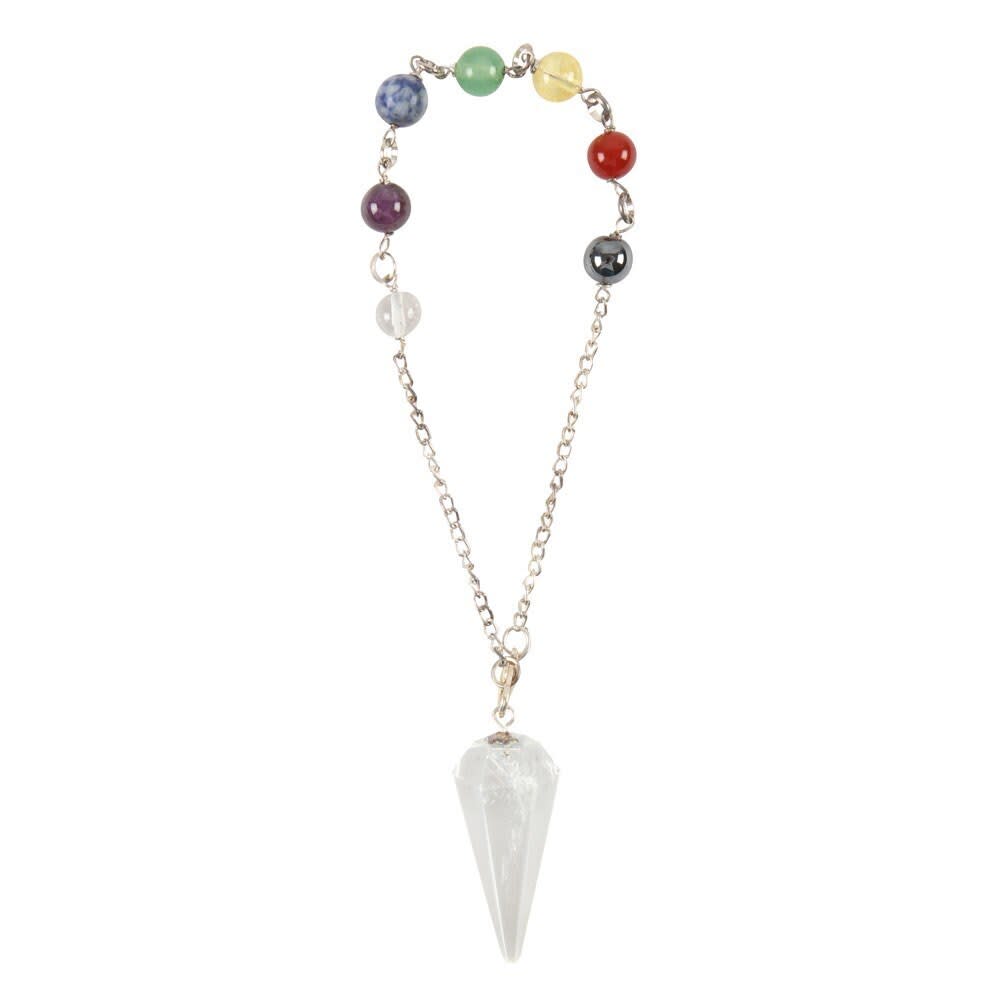 Clear Quartz Chakra Pendulum