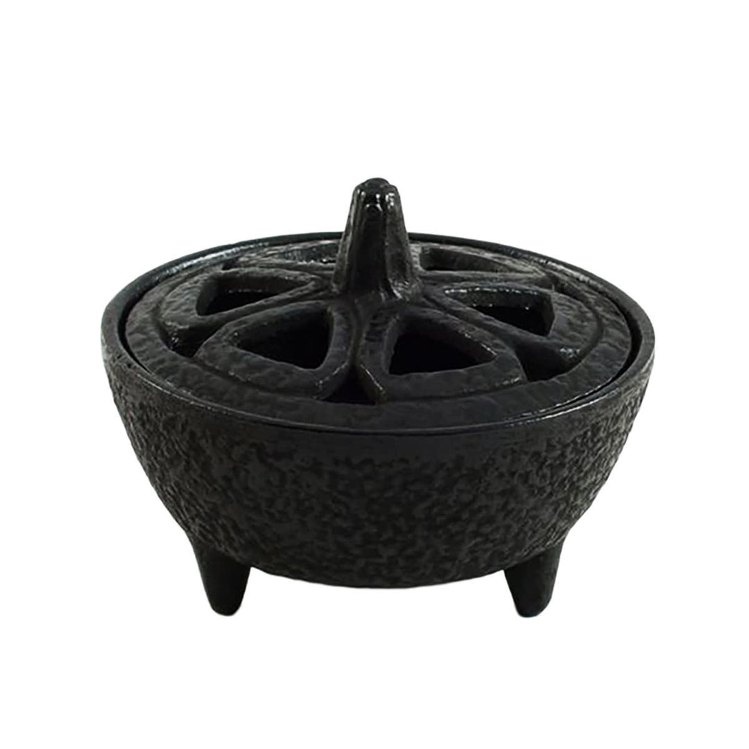 Black Cast Iron Incense Burner